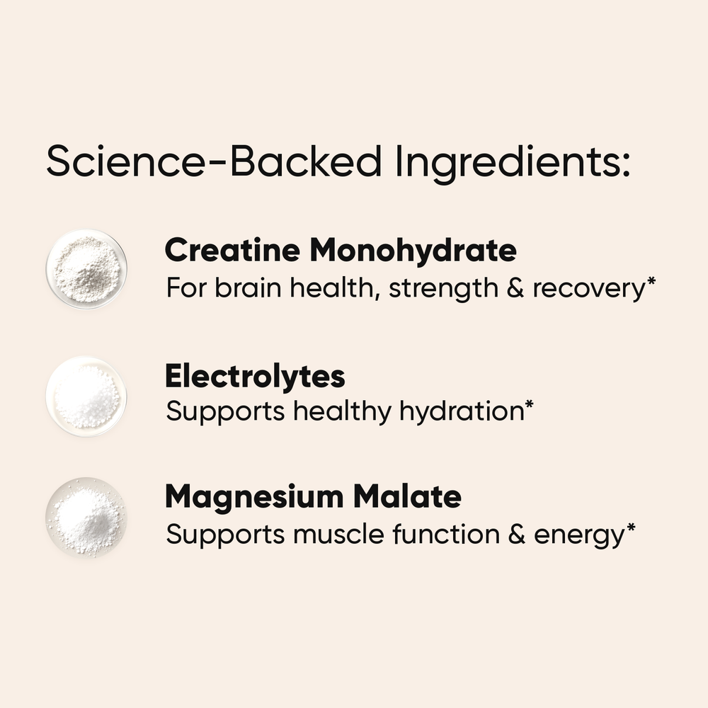 Key ingredients: creatine monohydrate, electrolytes, magnesium malate